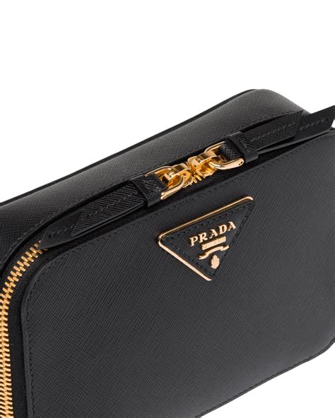 prada black saffiano camera bag|Prada odette saffiano.